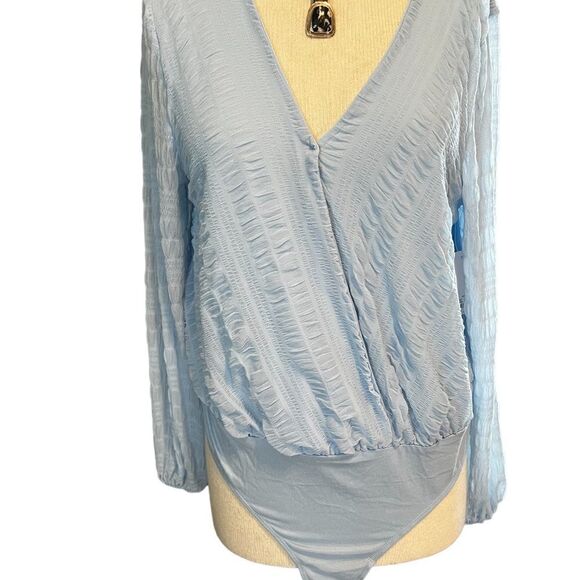 SO ||   Sky Blue body suit. Shear with longing NWT - Picture 7 of 12